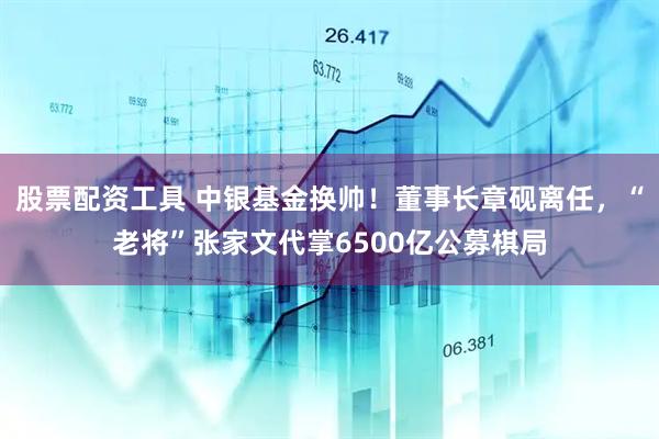 股票配资工具 中银基金换帅！董事长章砚离任，“老将”张家文代掌6500亿公募棋局