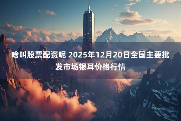 啥叫股票配资呢 2025年12月20日全国主要批发市场银耳价格行情